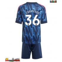 Camisa de Futebol Arsenal Martin Zubimendi #36 Equipamento Secundário Infantil 2025-26 Manga Curta (+ Calças curtas)